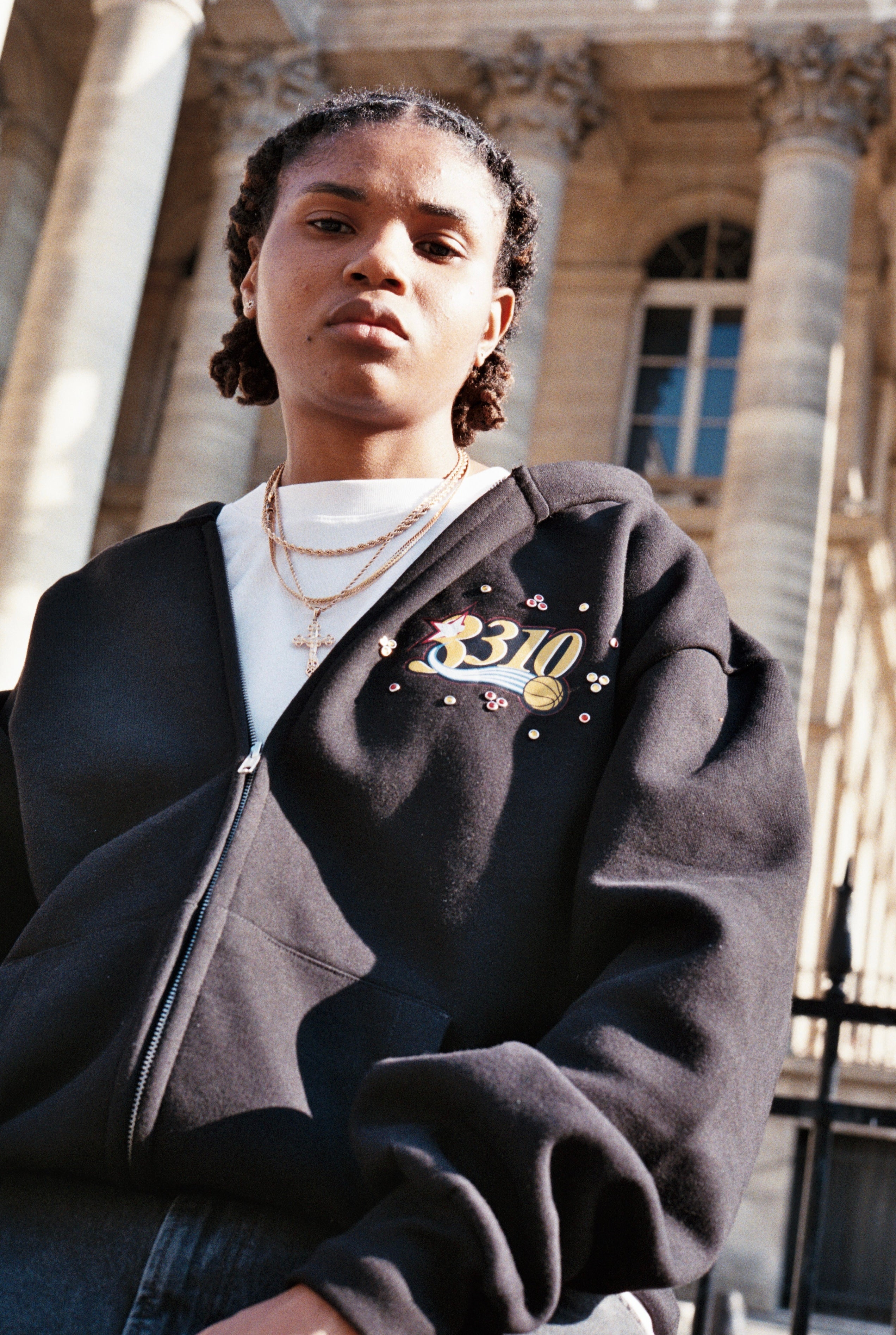* 3310 HAND MADE GEMS HOODIE