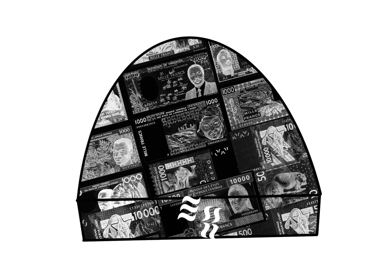 Skull Cap 3K Franc CFA Noir, photo 2