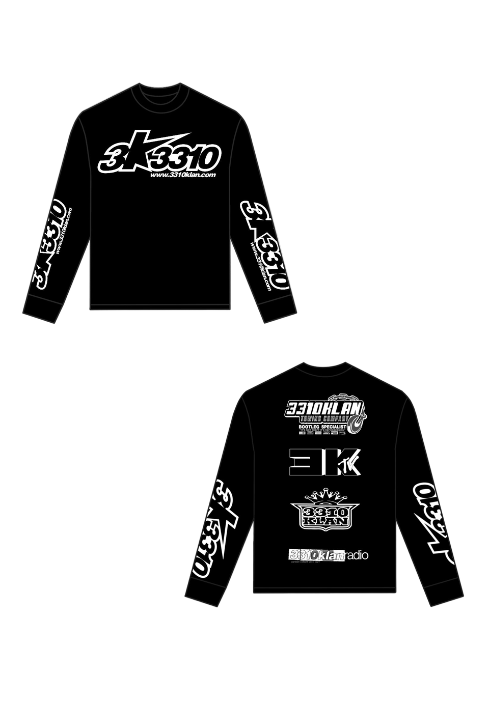T-shirt manches longues 3KSTARZ Bike OG Noir