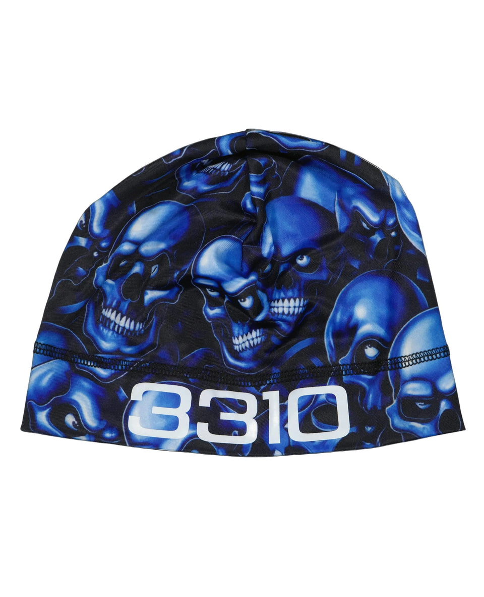 Skull Cap 3310 Halloween Bleu