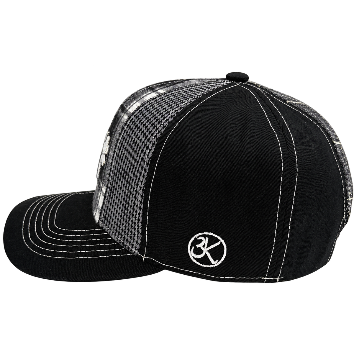 3K Patchwork Cap Noir, photo 2