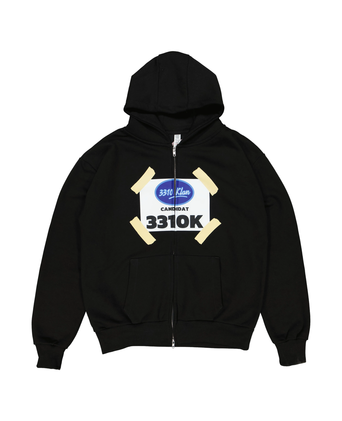 Zip hoodie 3310 Nouvelle Star Noir