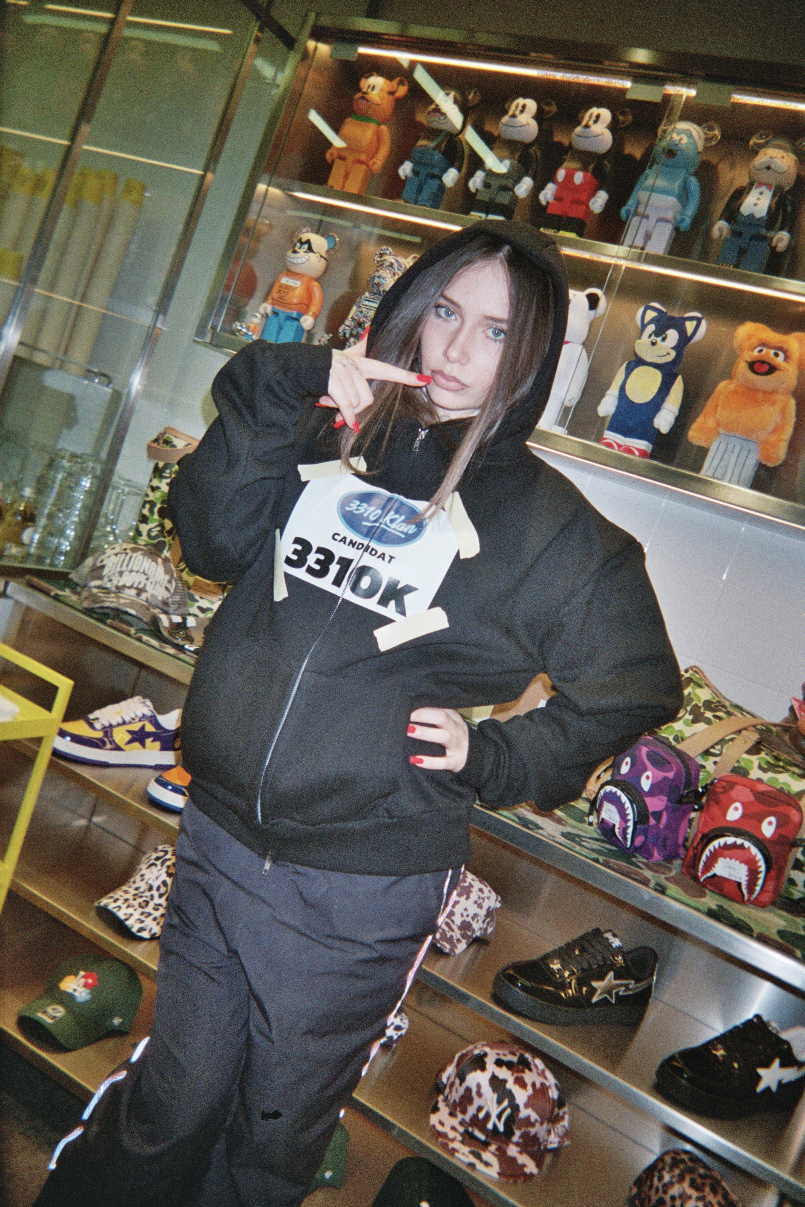 3310 « NOUVELLE STAR » HOODIE NOIR
