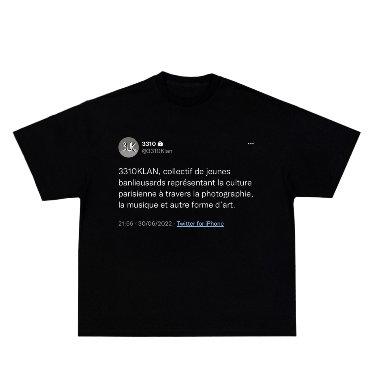 T-shirt 3K Twitter Noir