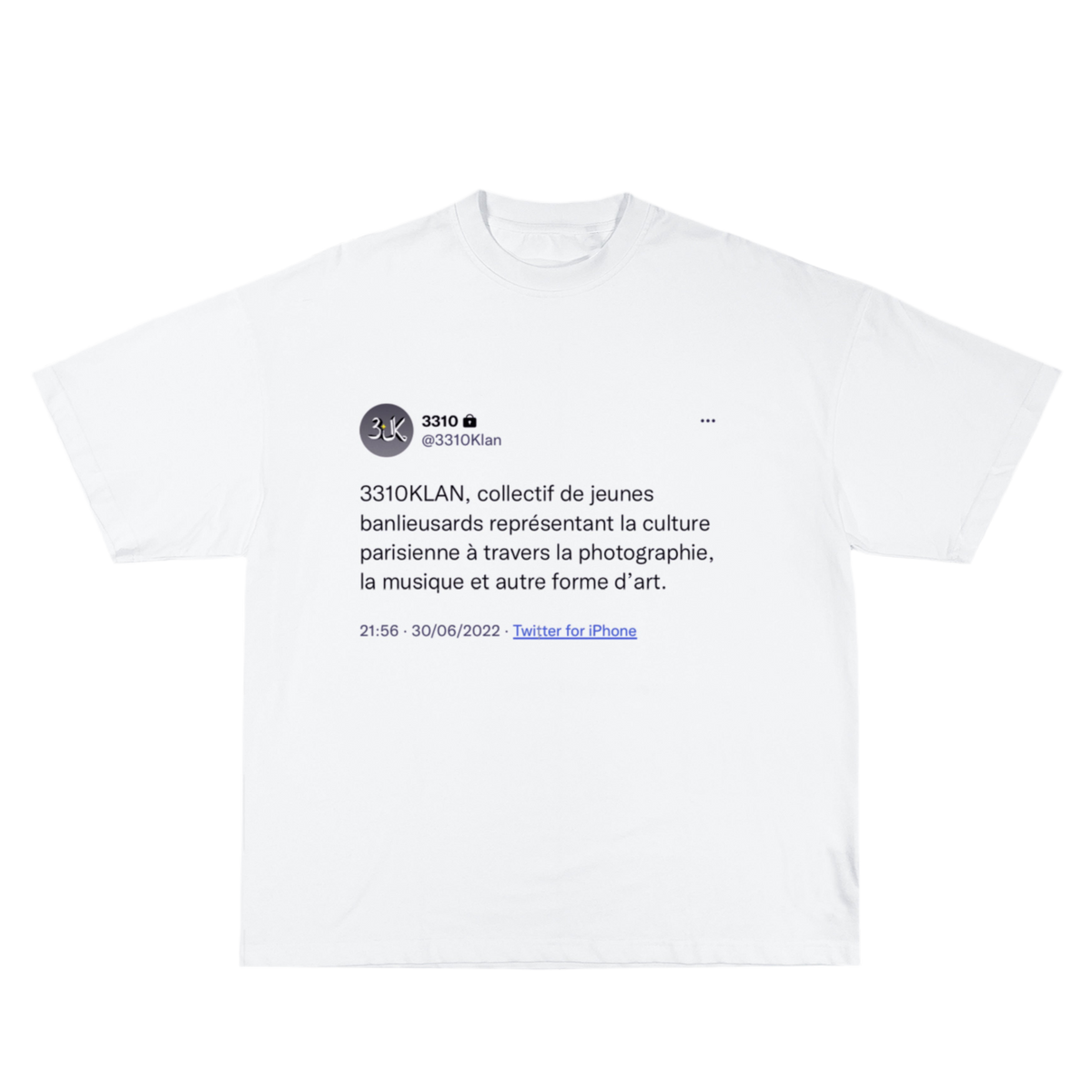 T-shirt 3K Twitter Blanc