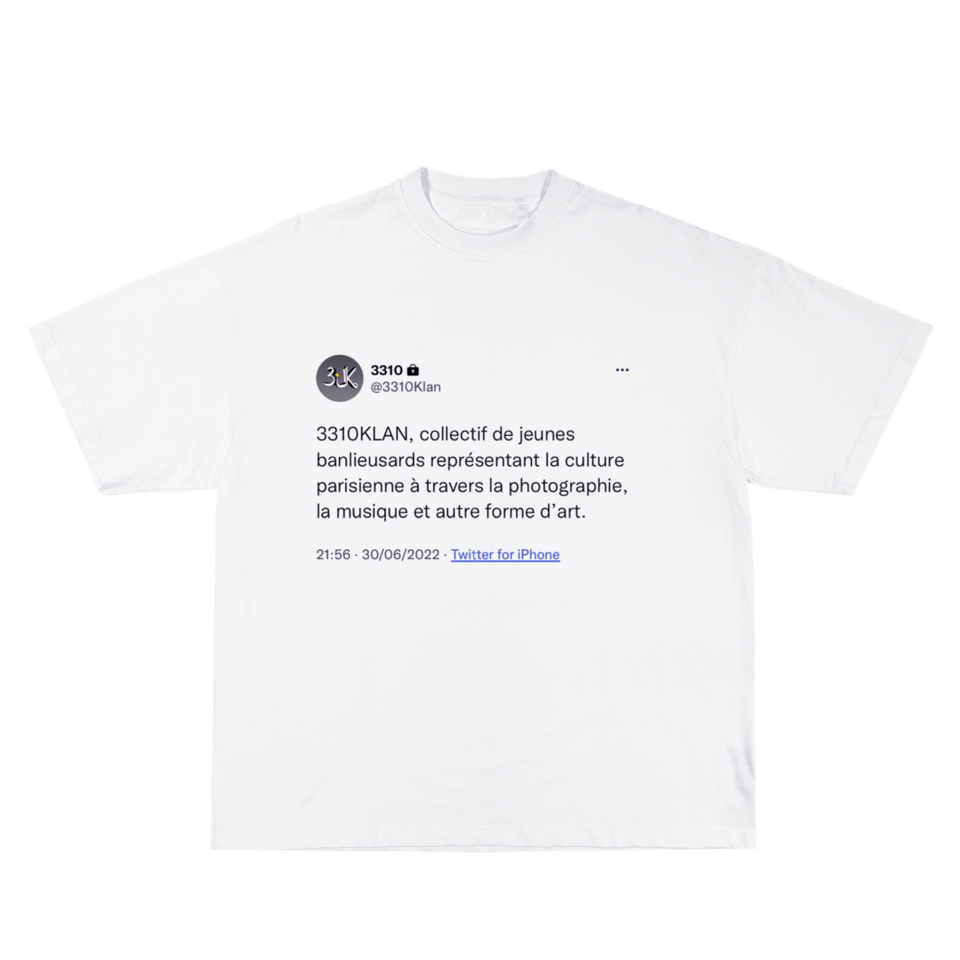 T-shirt 3K Twitter Blanc