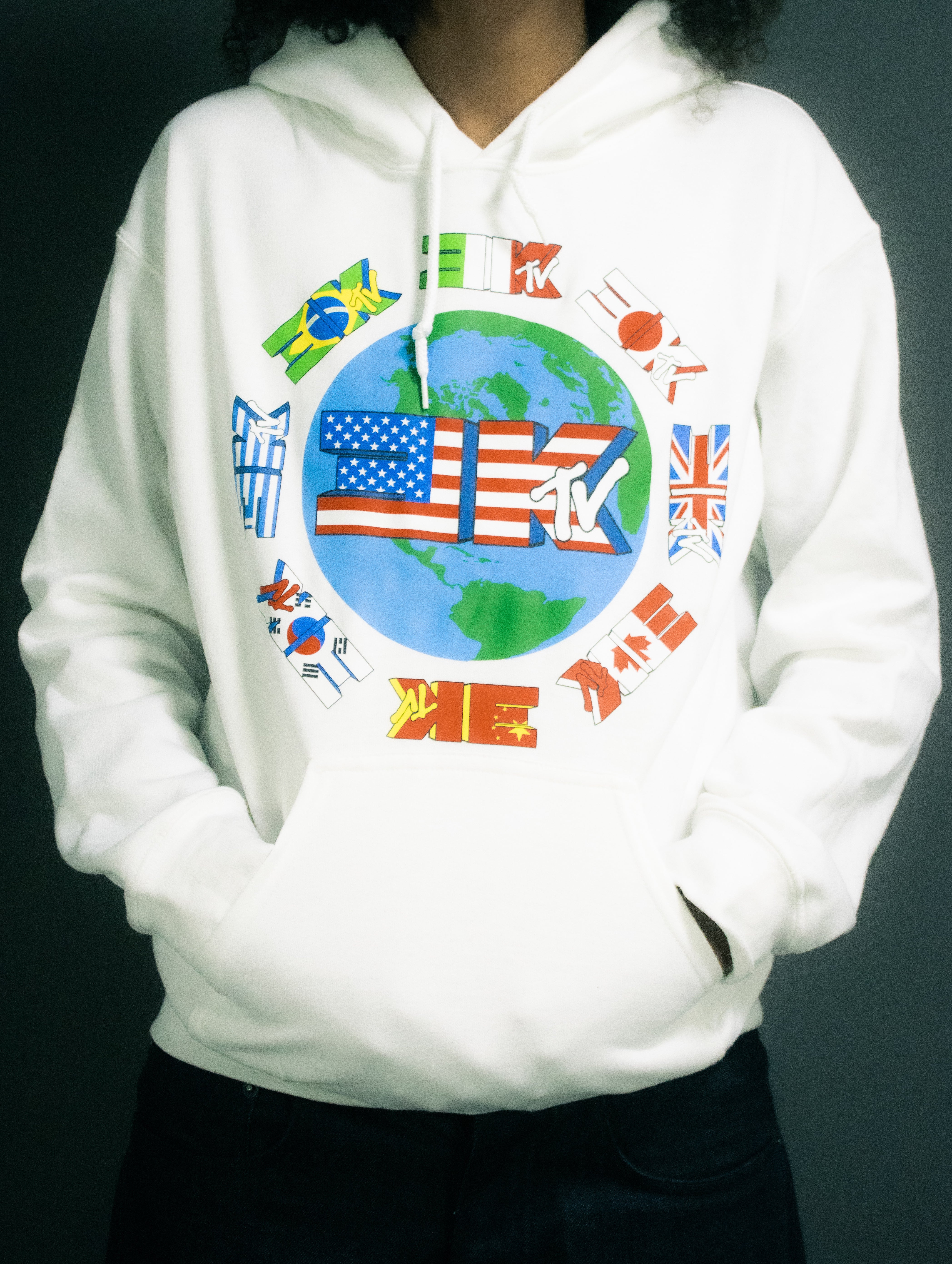 *EARLY ACCESS - 3310 MTV HOODIE WHITE